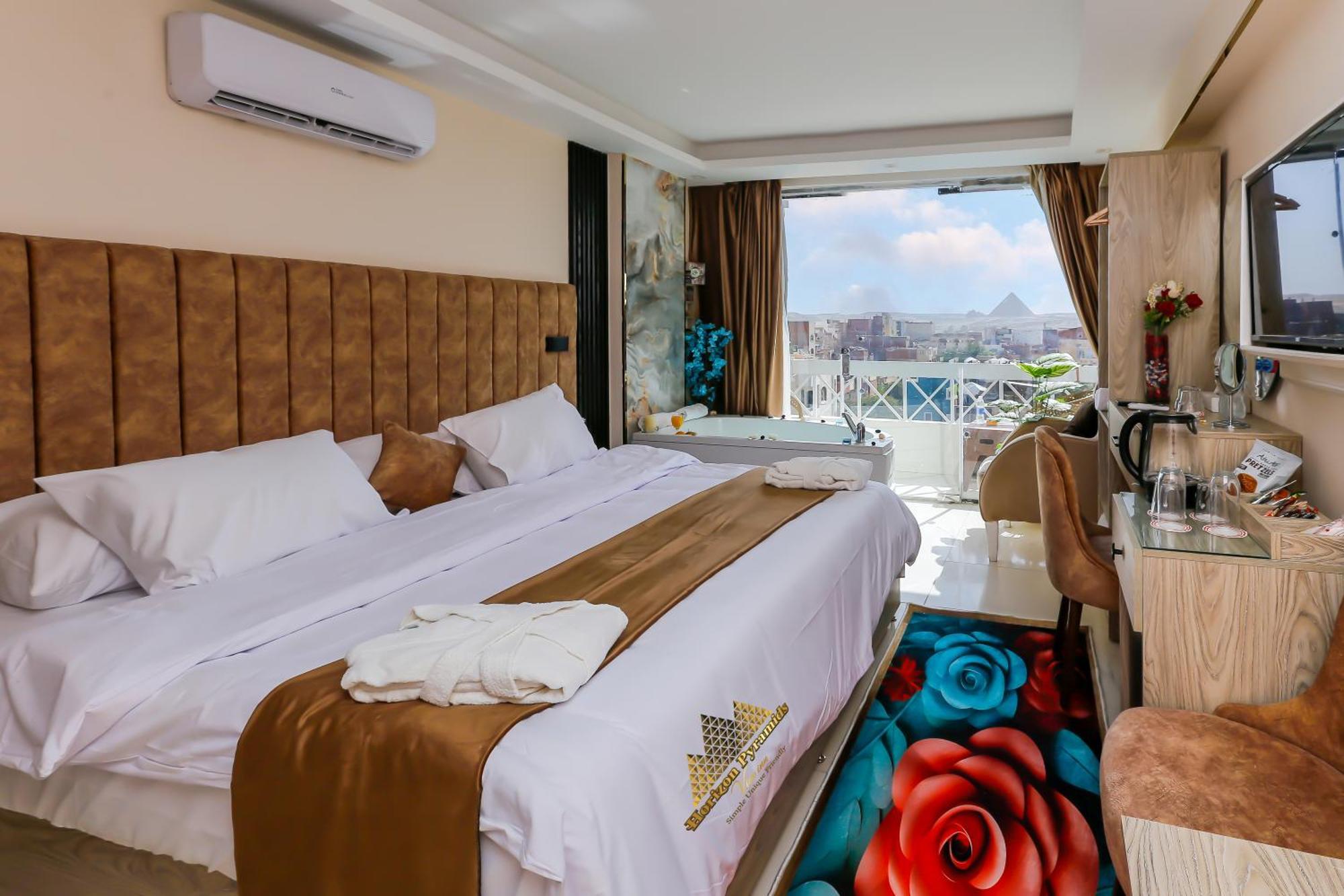 Horizon Pyramid View Inn Kafret el-Gabal エクステリア 写真