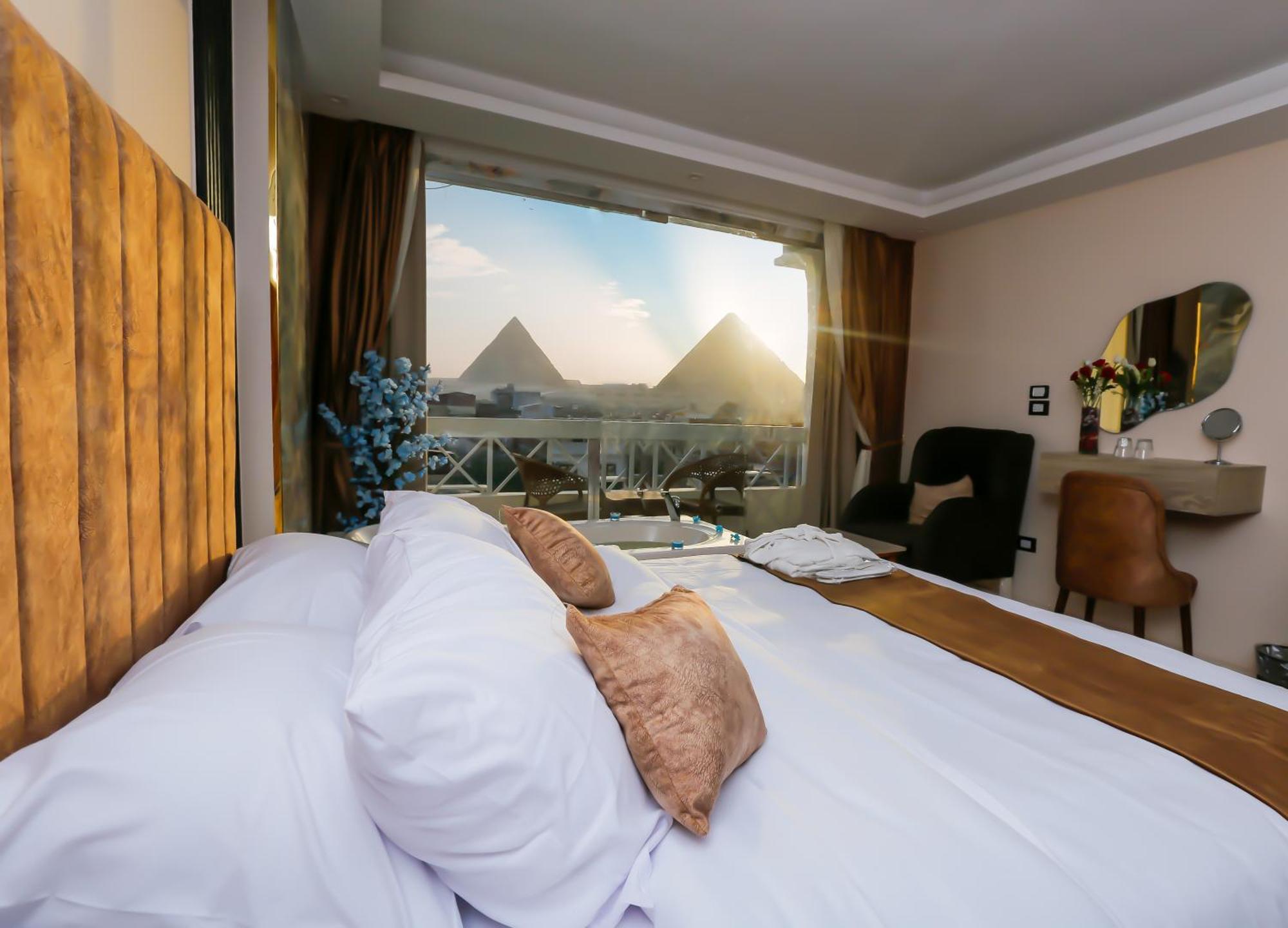 Horizon Pyramid View Inn Kafret el-Gabal エクステリア 写真