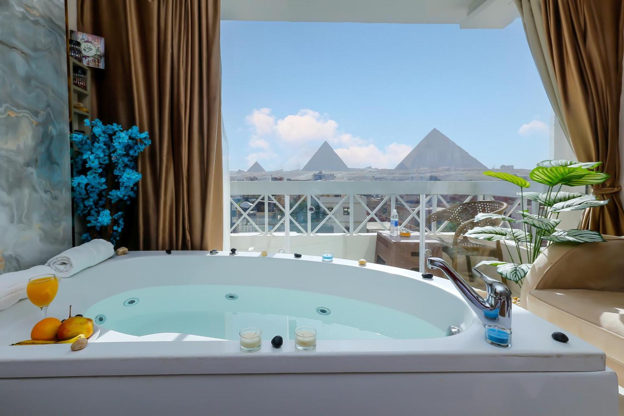 Horizon Pyramid View Inn Kafret el-Gabal エクステリア 写真