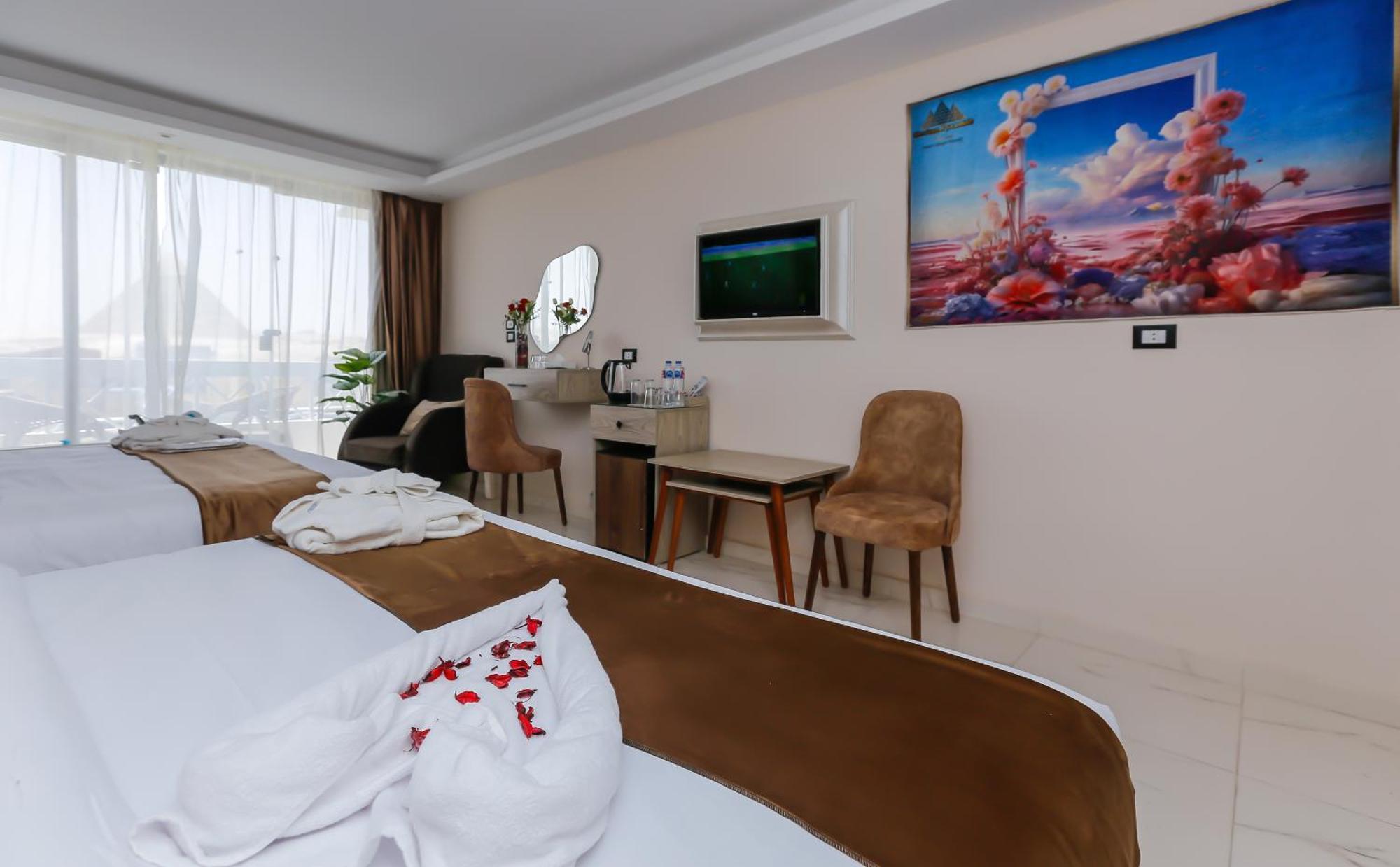 Horizon Pyramid View Inn Kafret el-Gabal エクステリア 写真