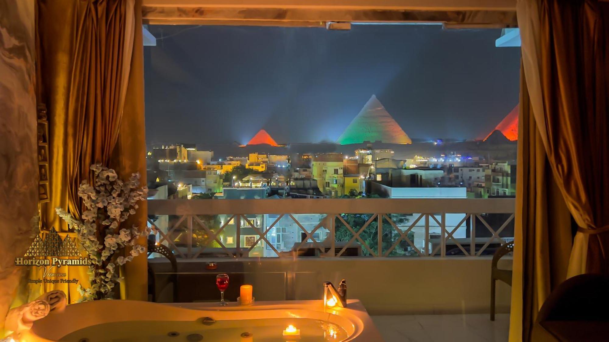 Horizon Pyramid View Inn Kafret el-Gabal エクステリア 写真