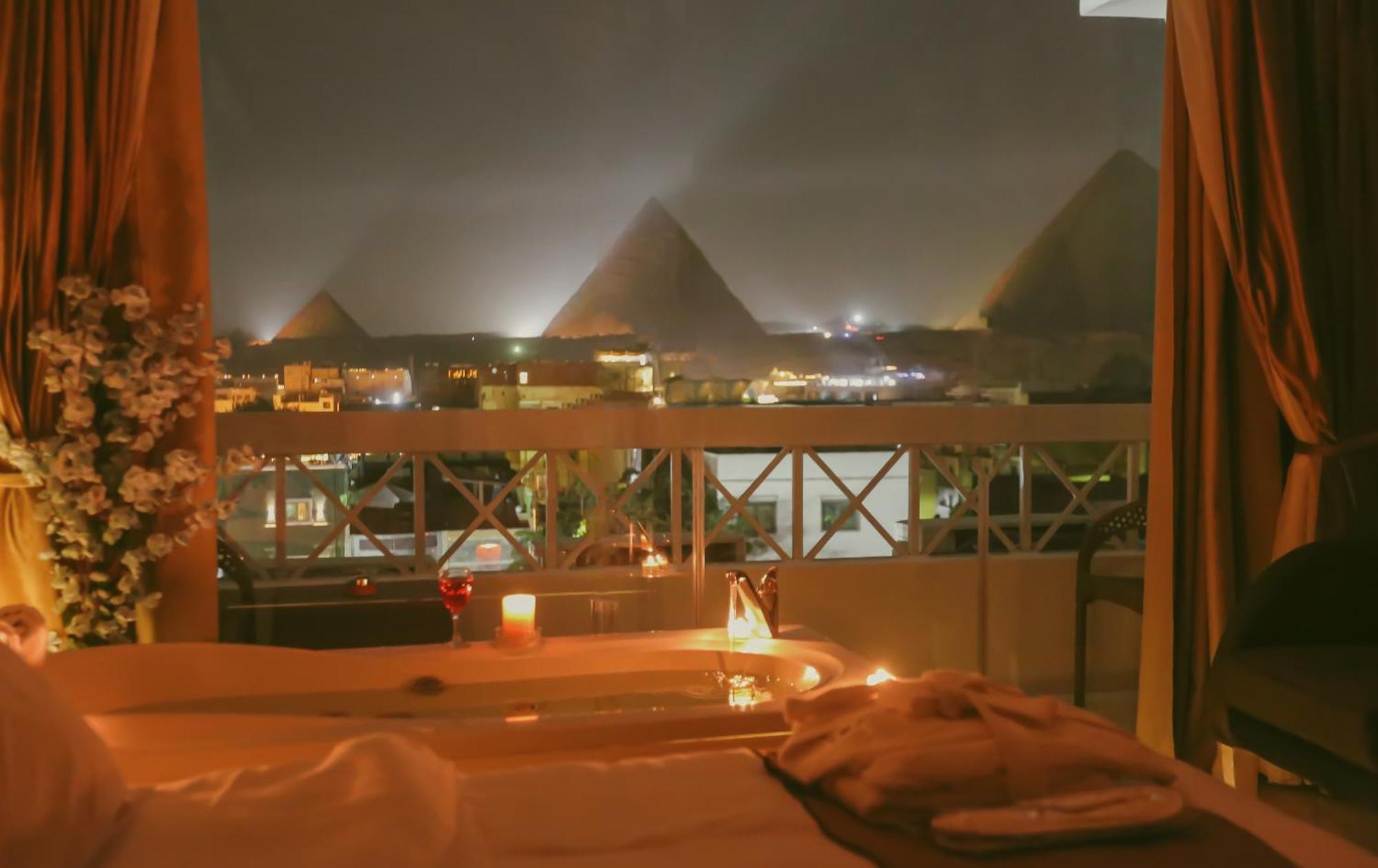 Horizon Pyramid View Inn Kafret el-Gabal エクステリア 写真